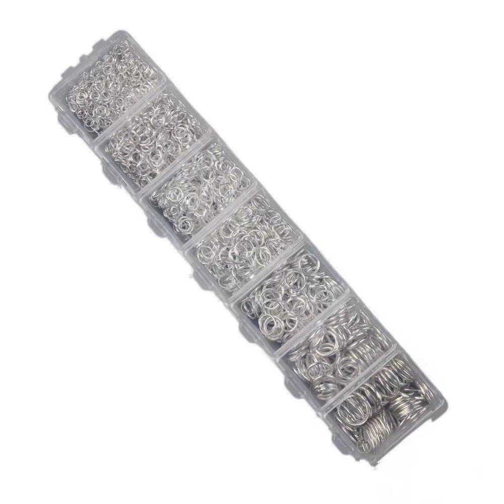 1450 PCs Open Jump Rings 3mm 10mm Jewelry Making Hand Craft