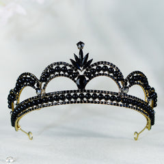 Rhinestone Faux Pearl Crown Hairband Tiara Party Favor Wedding Birthday