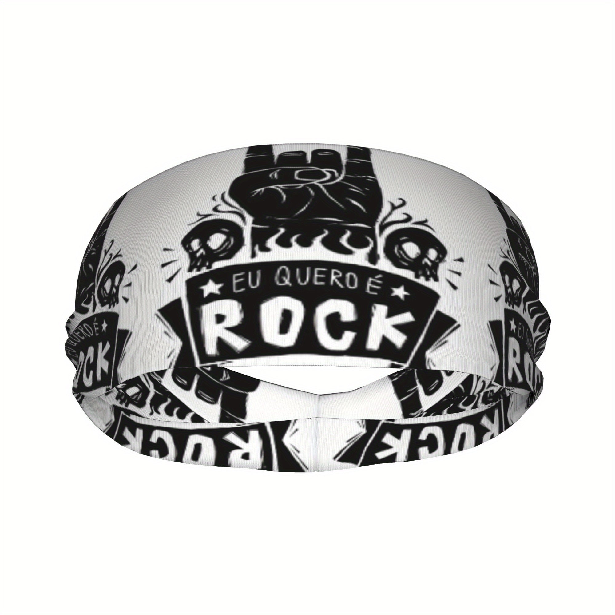 Rock 'n' Roll Sports Headband Sweat Wicking Polyester Yoga Gym Running