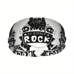 Rock 'n' Roll Sports Headband Sweat Wicking Polyester Yoga Gym Running