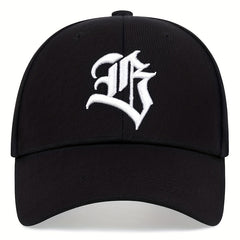 Goth B Embroidery Baseball Cap Casual Sports Hat Unisex Dad Hats