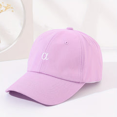 Solid Baseball Cap Embroidery Cotton Dad Hat Adjustable Sun Hat