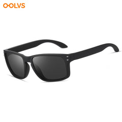 Polarized Sunglasses Square Frame Mirrored Lens UV400 Protection