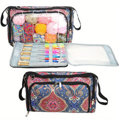 Multifunctional Wool Storage Bag for Knitting Crocheting Supplies