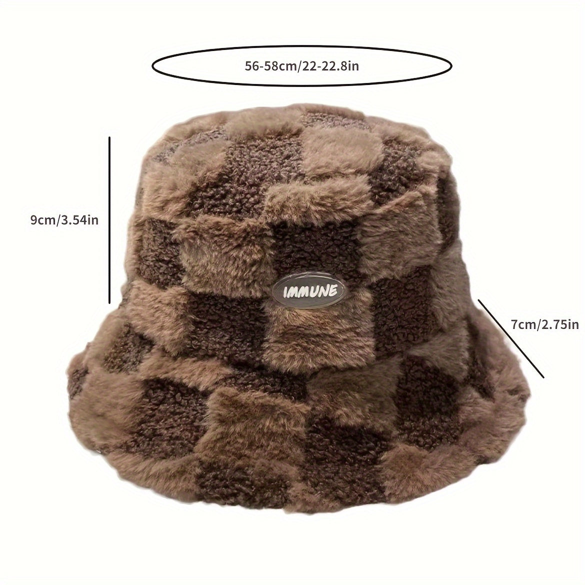 Winter Bucket Hat Fluffy Casual Warm Fisherman Hats For Men Women
