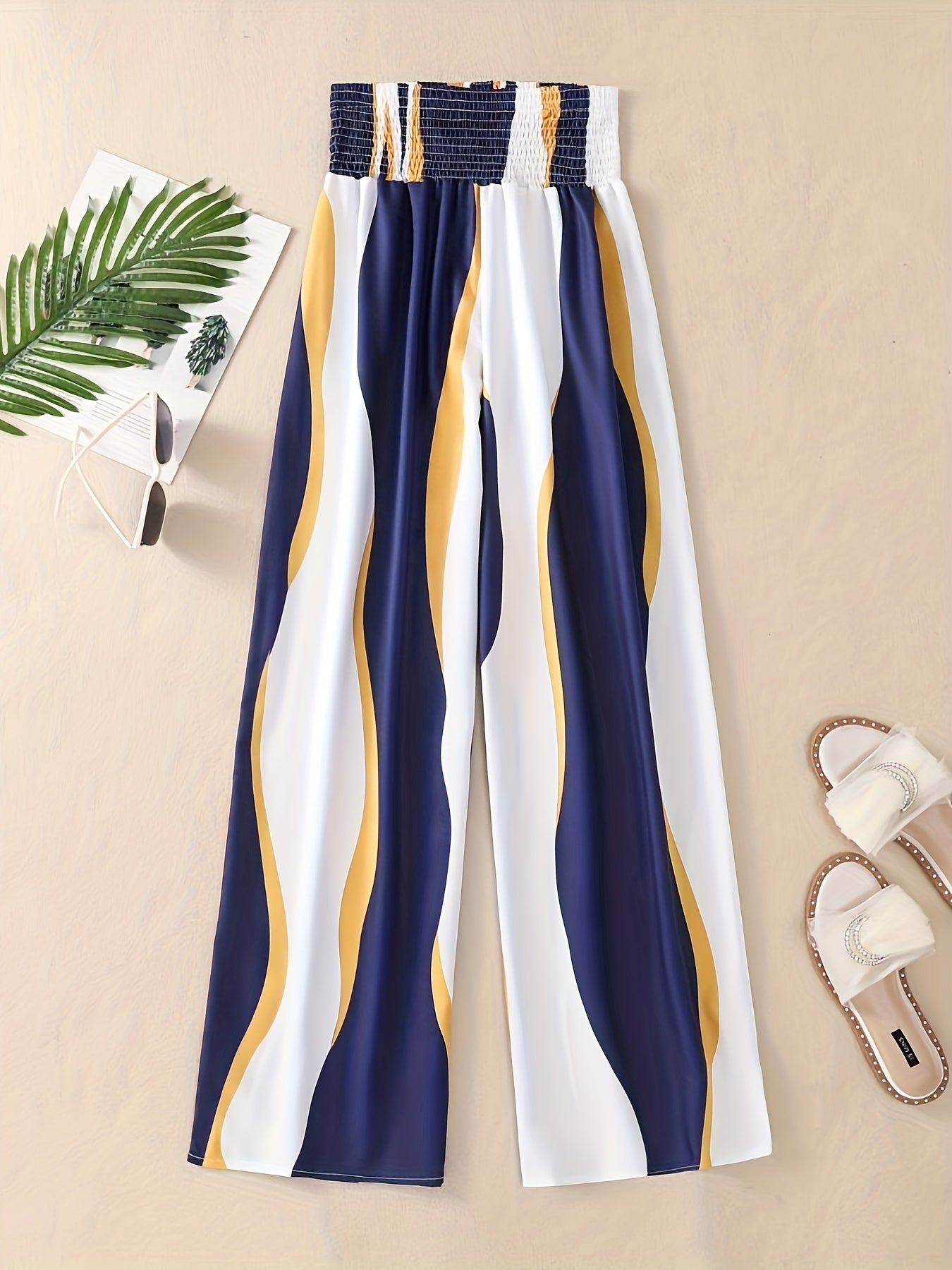 Striped Wide Leg Pants for Women