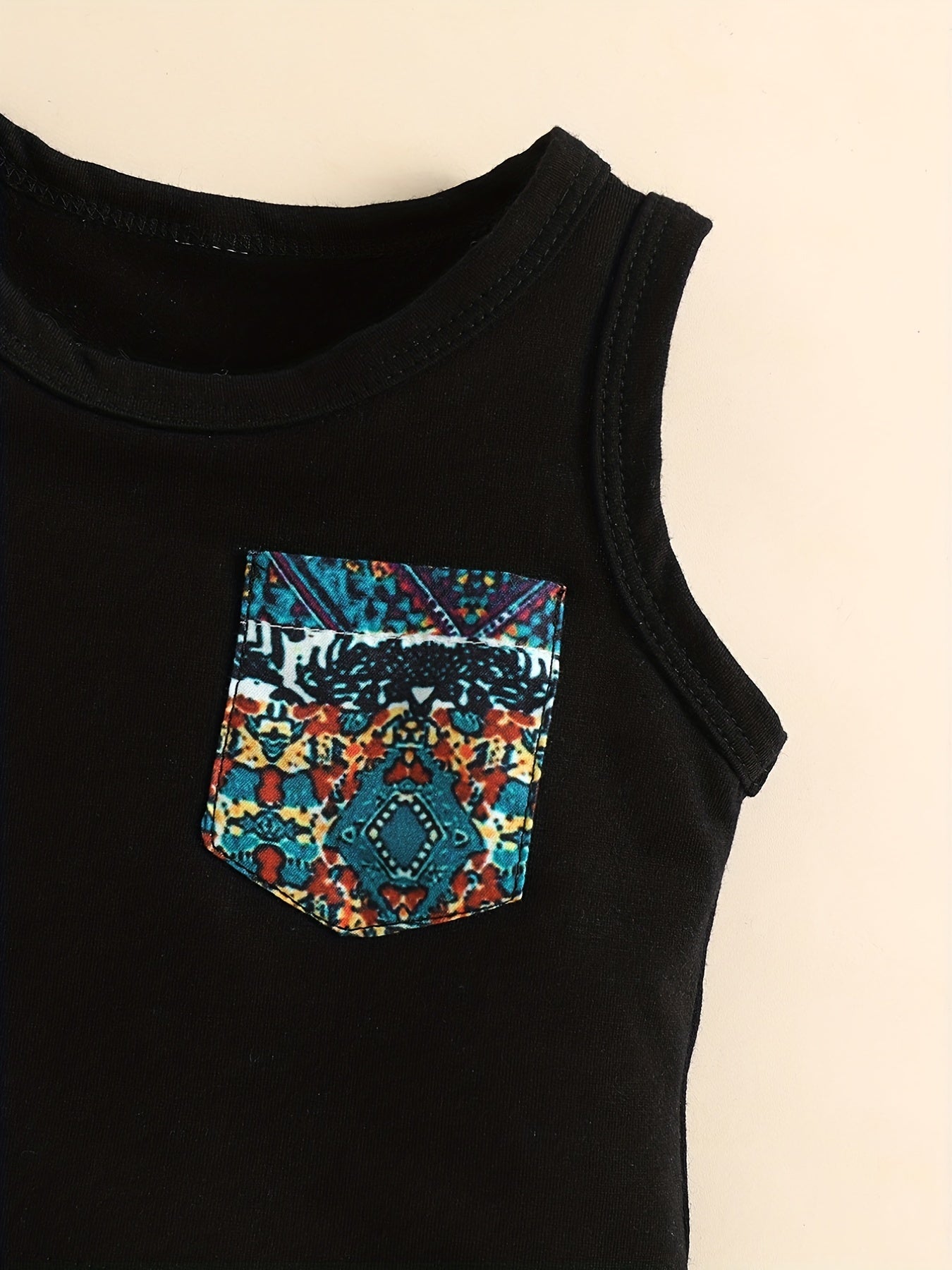 Ethnic Geo Print Shorts & Top Set For Baby Boys