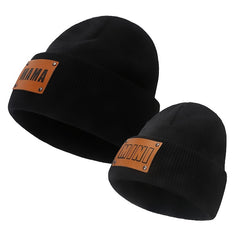 Parent Child Wool Knitted Beanie Cap Baby Warm Hiphop Cap