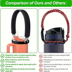 Silicone Water Cup Strap - Fits 8oz-40oz Bottles - Outdoor & Indoor Use