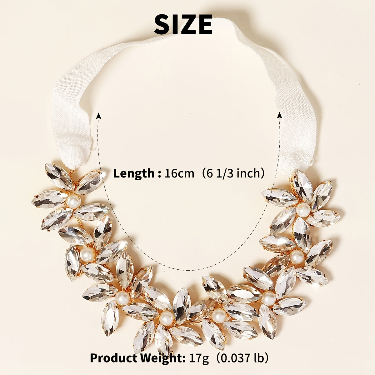 Rhinestone Flower Leg Garter for Wedding