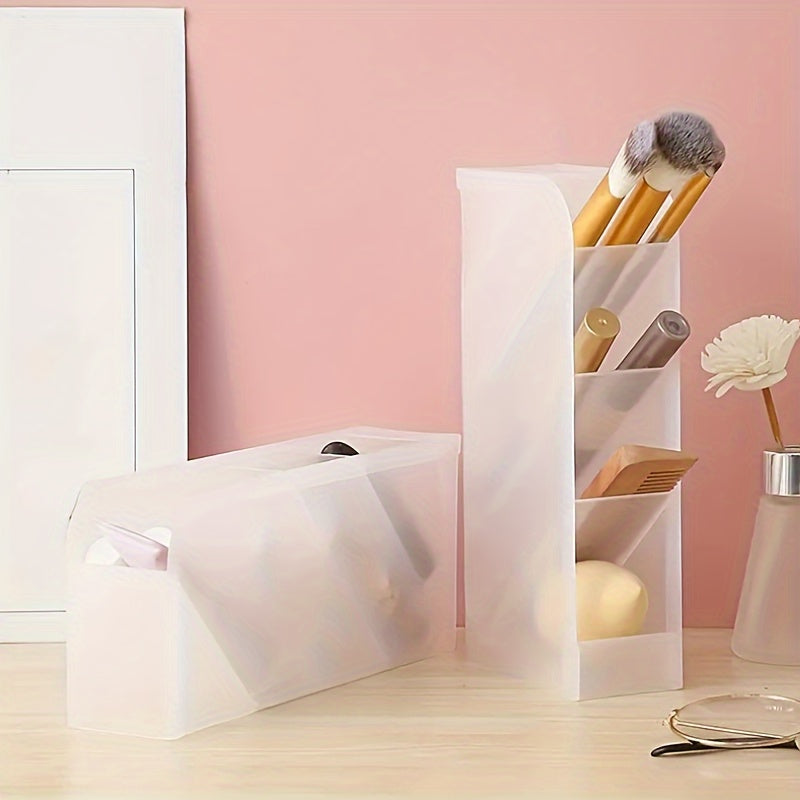 4 Piece Pen Storage Box Desktop Pencil Makeup Brush Storage Rack