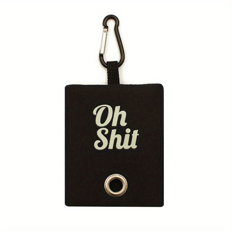 OH SHIT Graphic Poop Bag Holder Dispenser for Dogs
