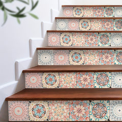 Bohemian Printed Self-adhesive Stair Wall Sticker