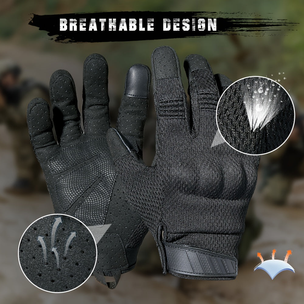 Touch Screen Full Finger Gloves for Outdoor Activities