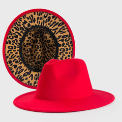 Vintage Fantasy Leopard Print Jazz Hat