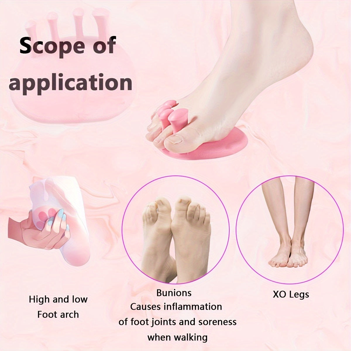 TPE Toe Separators Arch Trainer Yoga Equipment Plantar Fasciitis
