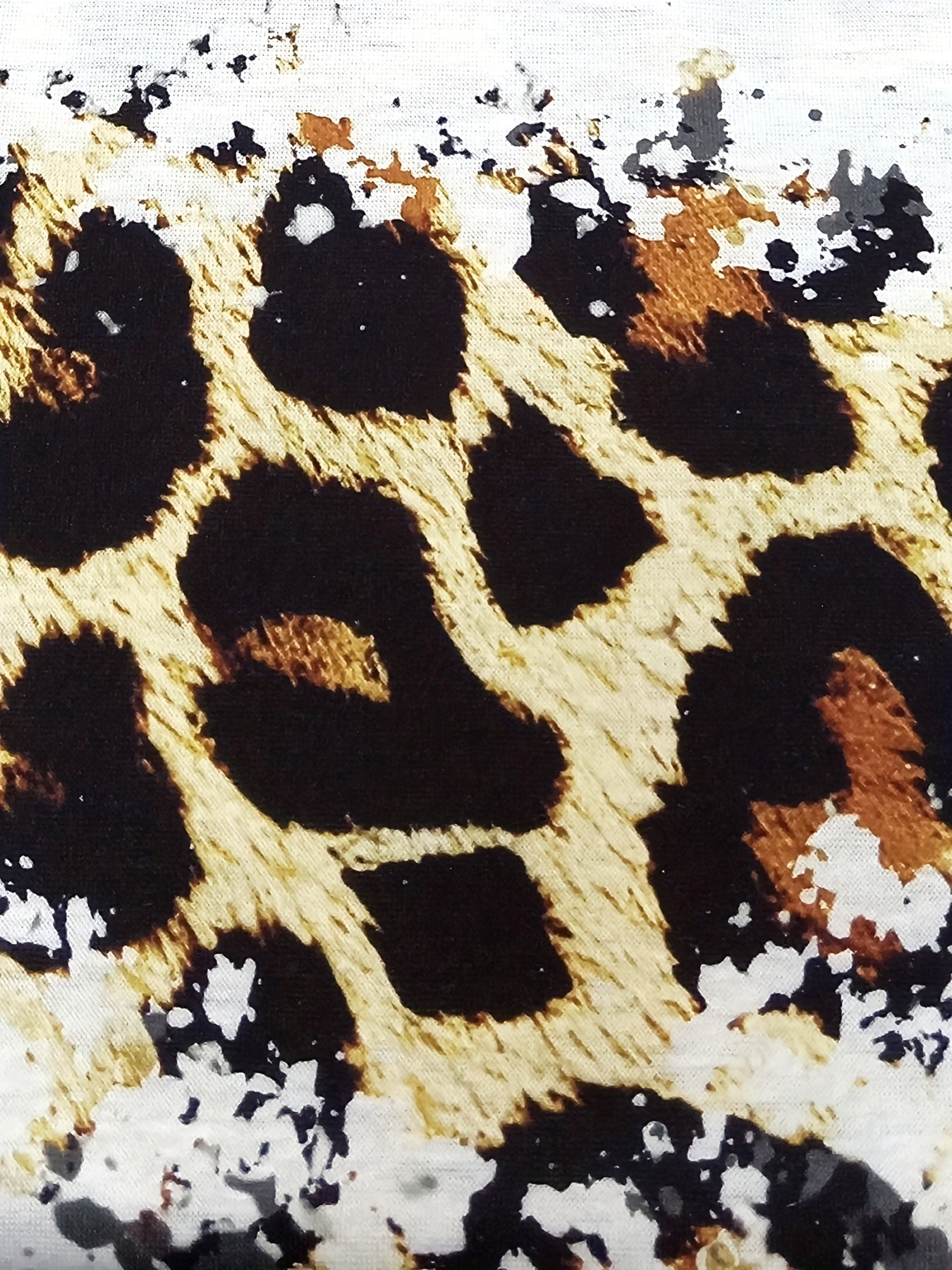 Women's Plus Letter & Leopard Print Tee & Shorts Set