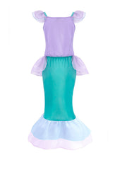 Girls Mermaid Dress Costume Party Cosplay Outfit Kids Clothes