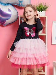 Girls Unicorn Party Princess Tutu Dress 3-8 Years