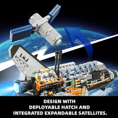 TYCOLE Space Shuttle Building Blocks Set Educational Toy ABS Plastic Desk