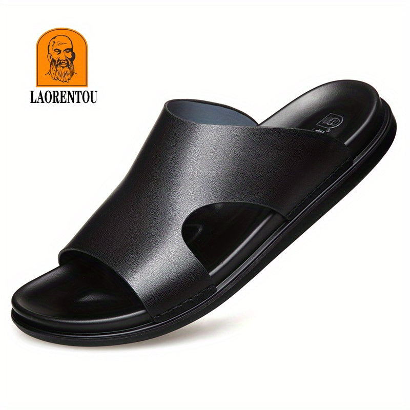 Men's Lightweight Non Slip Open Toe Quick Dry Slides For Bathroom Beach Summer