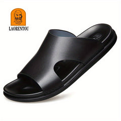Men's Lightweight Non Slip Open Toe Quick Dry Slides For Bathroom Beach Summer