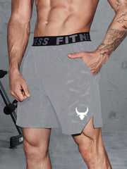 Men's Alphabet Print Sports Shorts Sweatpants