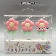Flower Candle Birthday Party Decor Retro Toy