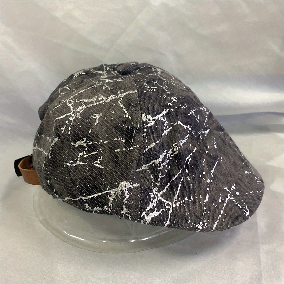 Cotton Hot Stamping Denim Beret Painter Hat Lightweight Cap