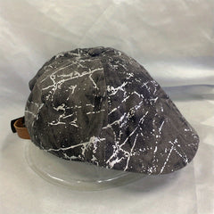 Cotton Hot Stamping Denim Beret Painter Hat Lightweight Cap