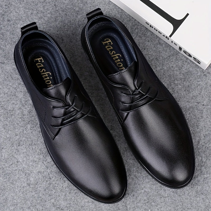 Men's Leather Derby Shoes Non Slip Business Dress Shoes