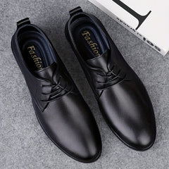 Men's Leather Derby Shoes Non Slip Business Dress Shoes