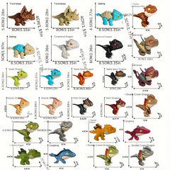 Mini Dinosaur Toy Tyrannosaurus Rex Triceratops Model