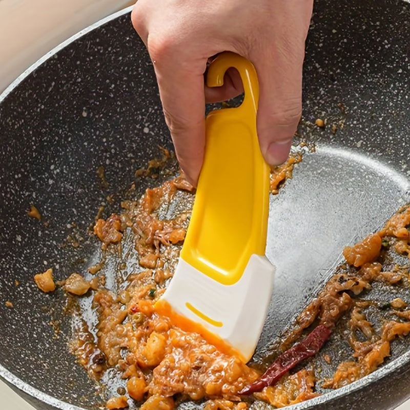 Non Stick Silicone Pan Scraper and Spatula for Kitchen Cleaning