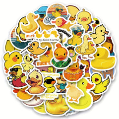 60pcs Duck Stickers Random Vinyl Skateboard Guitar Travel Case Door Laptop Lugga