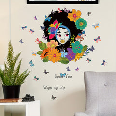 Colorful Flower Quote Wall Decal Peel And Stick Home Decor