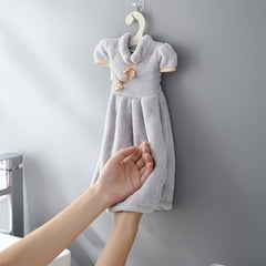 Chinese Style Soft Coral Fleece Hand Towel