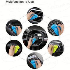 Car Cleaning Gel 4pcs Set Car Detailing Tools Car Interior Cleaner