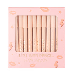 Matte Lip Liner Pencils Set 12 Assorted Colors Soft Waterproof Long Lasting