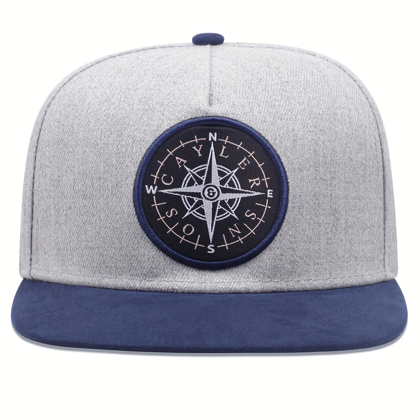 Compass Embroidery Snapback Hat Hip Hop Block Baseball Cap