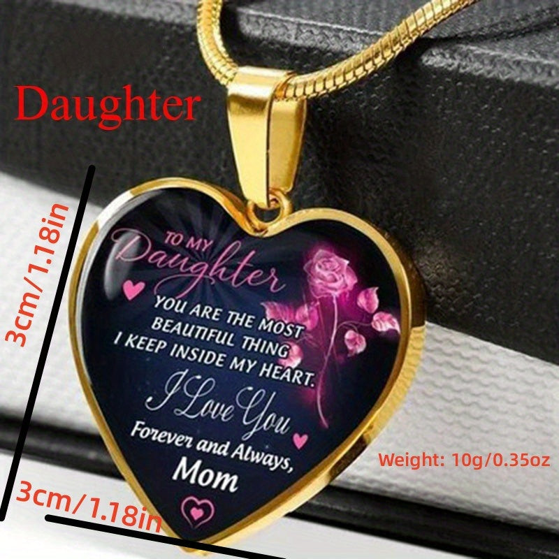Heart Pendant Necklace Decorative Accessories for Girls