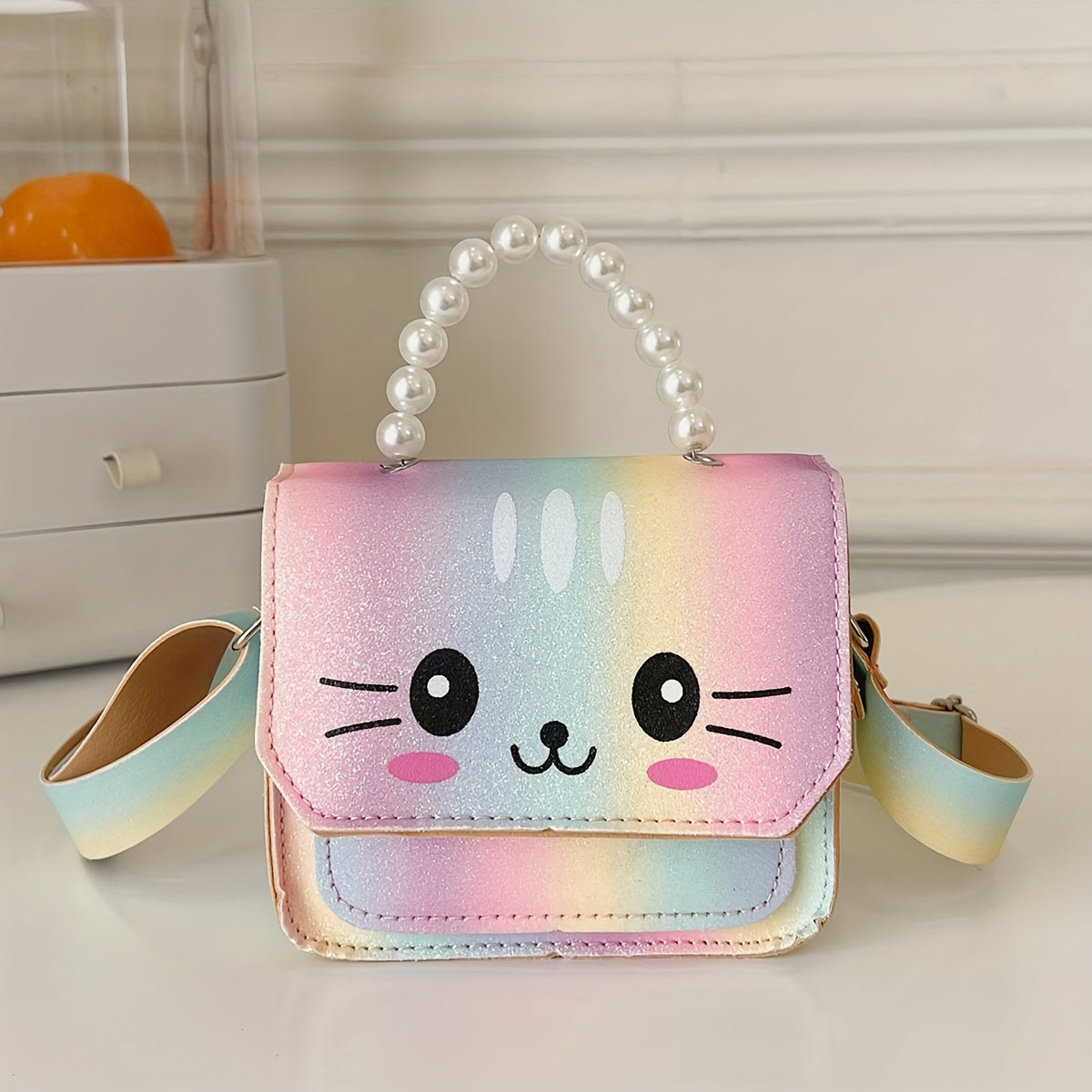 Kids Cartoon Rabbit Shoulder Bag Girls Coin Purse Handbag Wallet