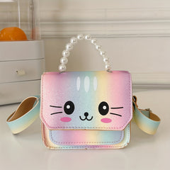 Kids Cartoon Rabbit Shoulder Bag Girls Coin Purse Handbag Wallet