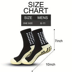 Unisex Sports Socks Non Slip Silicone Bottom for Basketball Football Soccer