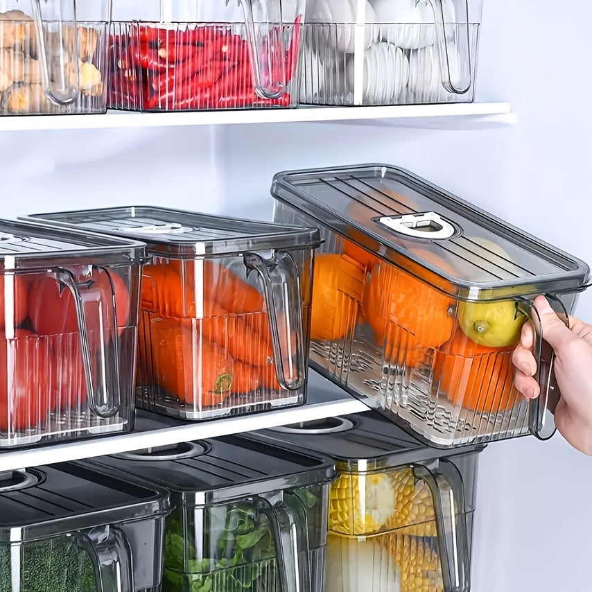 1pc Transparent PET Timing Refrigerator Fresh keeping Box