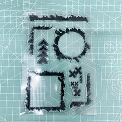 Transparent Silicone Stamp for Backgrounds