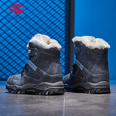 Men's Warm Fleece Snow Boots Non slip Ankle Boots