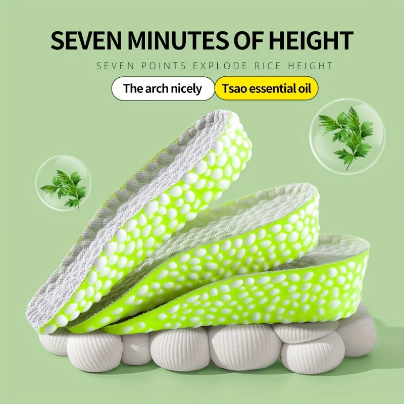 1.5-Inch Height Increase Insoles Soft Elastic Breathable 38in