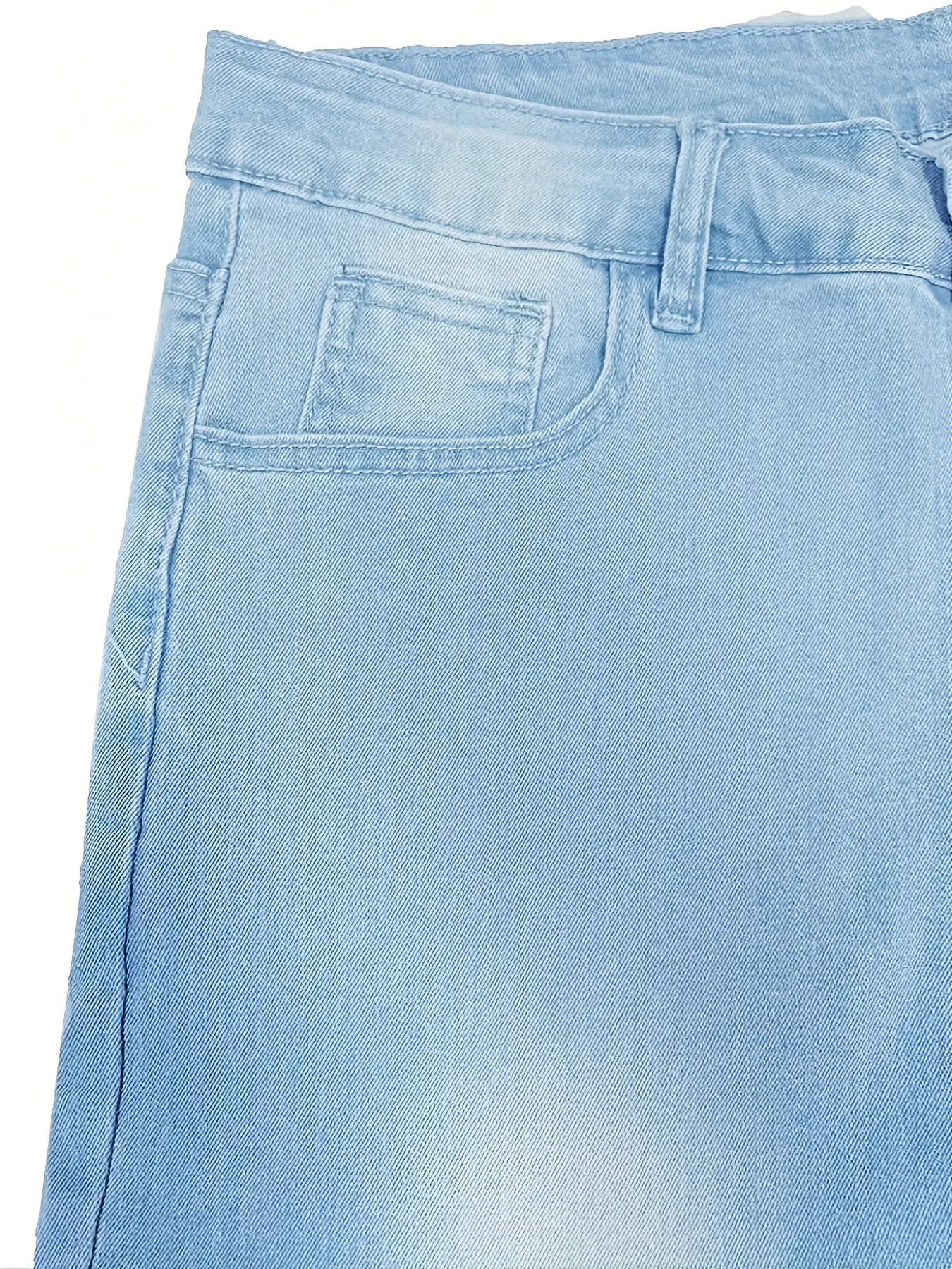 Men's Distressed Slim Fit Jeans Casual Street Style Denim Pants