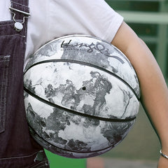 Durable Leather Basketball for Competition & Training